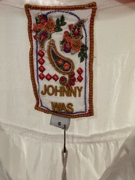Johnny Was | Chryssie Camp Shirt In Roseann White - Embroidered - Boho - NWT - Picture 10 of 12
